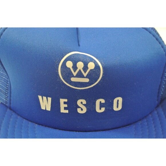 Wesco Lithonia Lot of 2 Hats Caps Snapback Blue Black Canada Cap Wilson 1990s - Picture 2 of 12